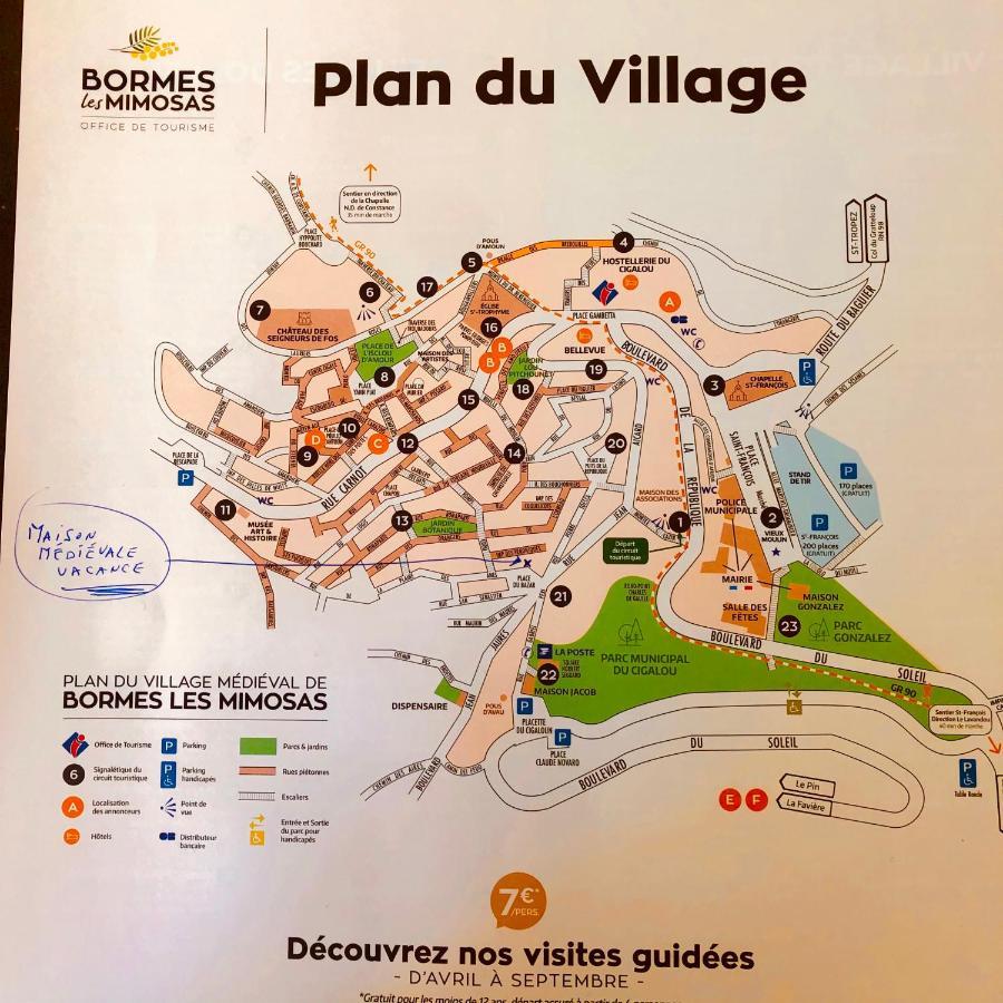 maison vacance Médiévale Bormes-les-Mimosas village Extérieur photo